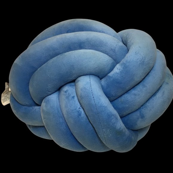 Mainstay Cushions Infinity Knot Pillow Blue 12in. - Picture 5 of 8